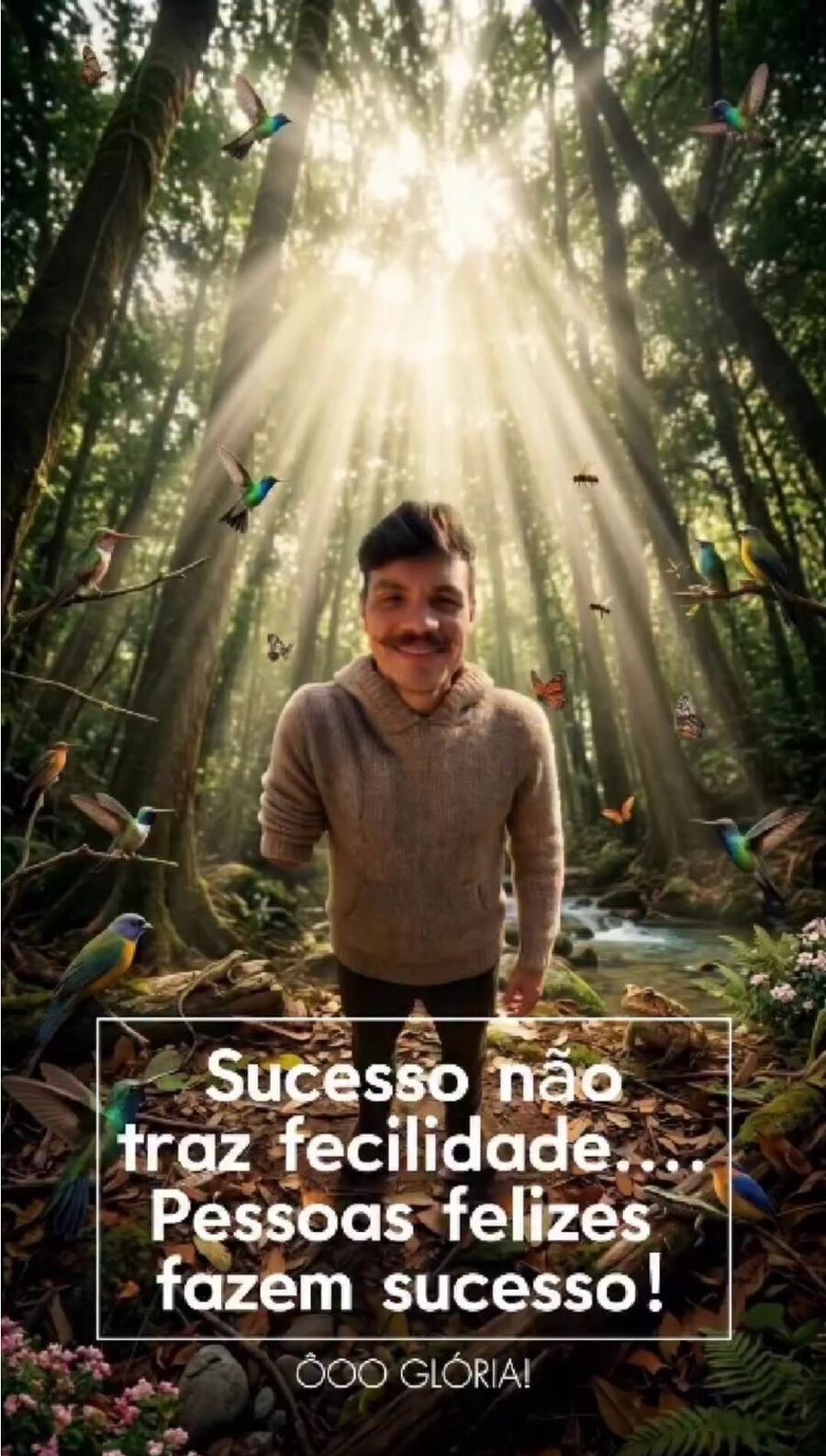 Pessoas felizes fazem sucesso