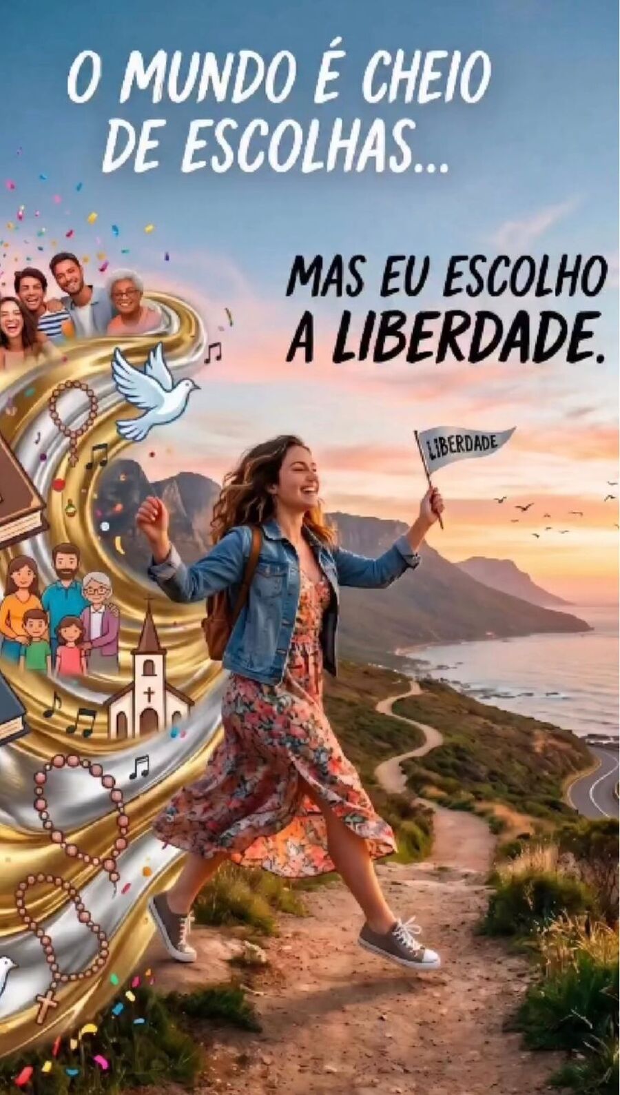 O mundo é cheio de escolhas — eu escolho a liberdade